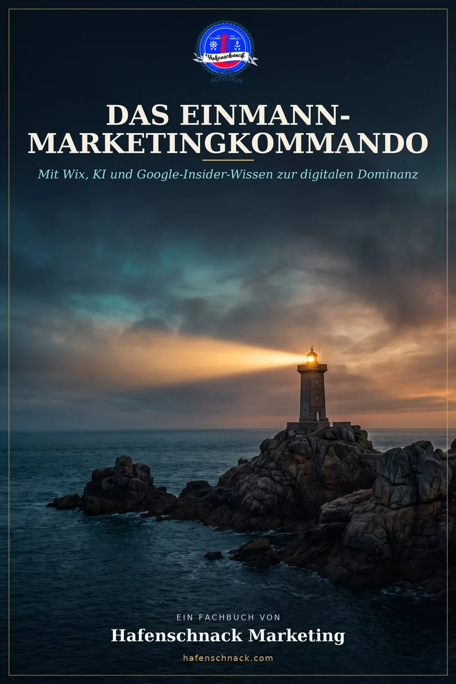 Buchcover Das Einmann-Marketingkommando, Mit Wix, KI und Google-Insider-Wissen zur digitalen Dominanz