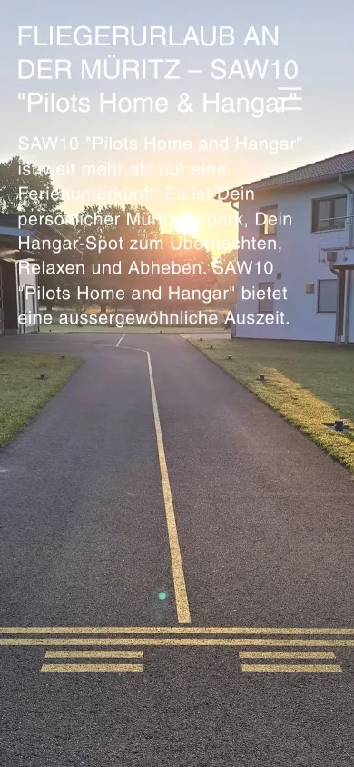 Dieselbe Startseite auf dem Handy mit der Überschrift in großer weißer Schrift über dem Foto des Rollwegs, Screenshot vom 17.10.2026