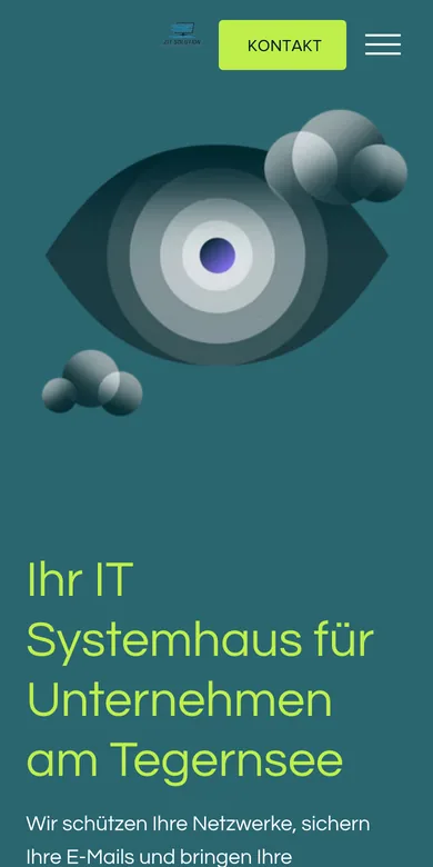 Startseite der Website von ZIT Solution auf dem Handy, Screenshot vom 17.10.2026